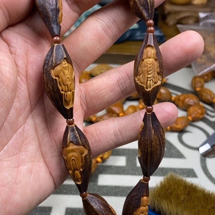 橄榄核手串/手链橄榄核雕工艺手串