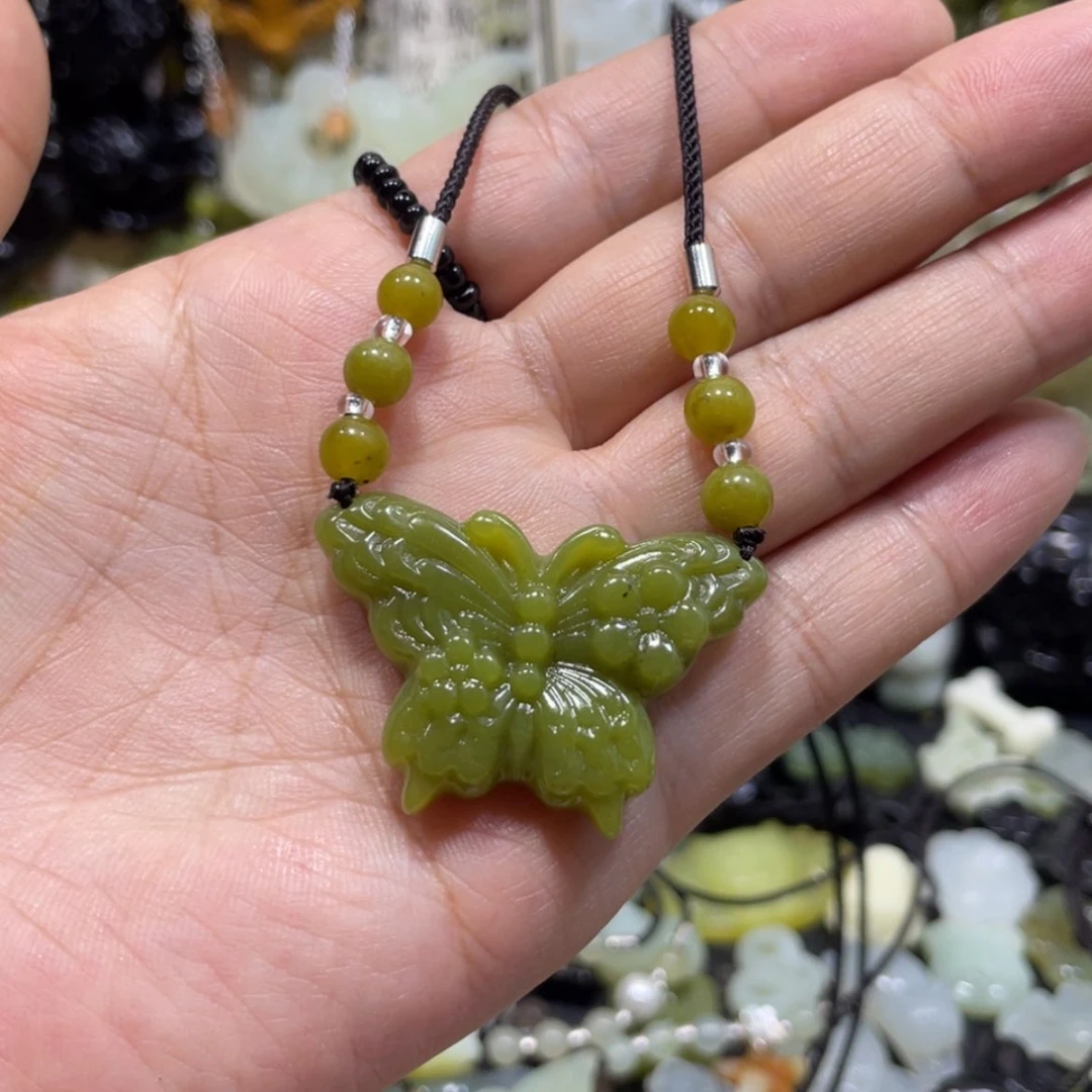 【闪购商品】岫玉颈饰未镶嵌13吊坠