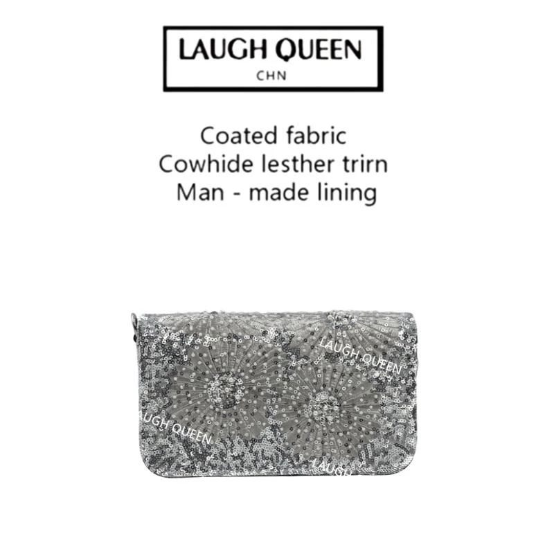 Laugh Queen手工打造真皮女士新款包女闪闪又重工时尚气质10241