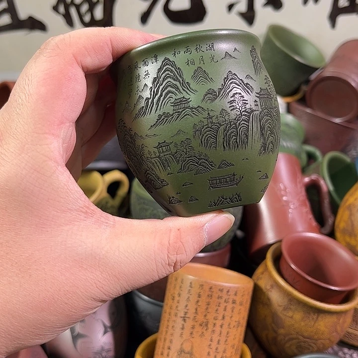 茶杯紫砂全手工紫砂主人杯