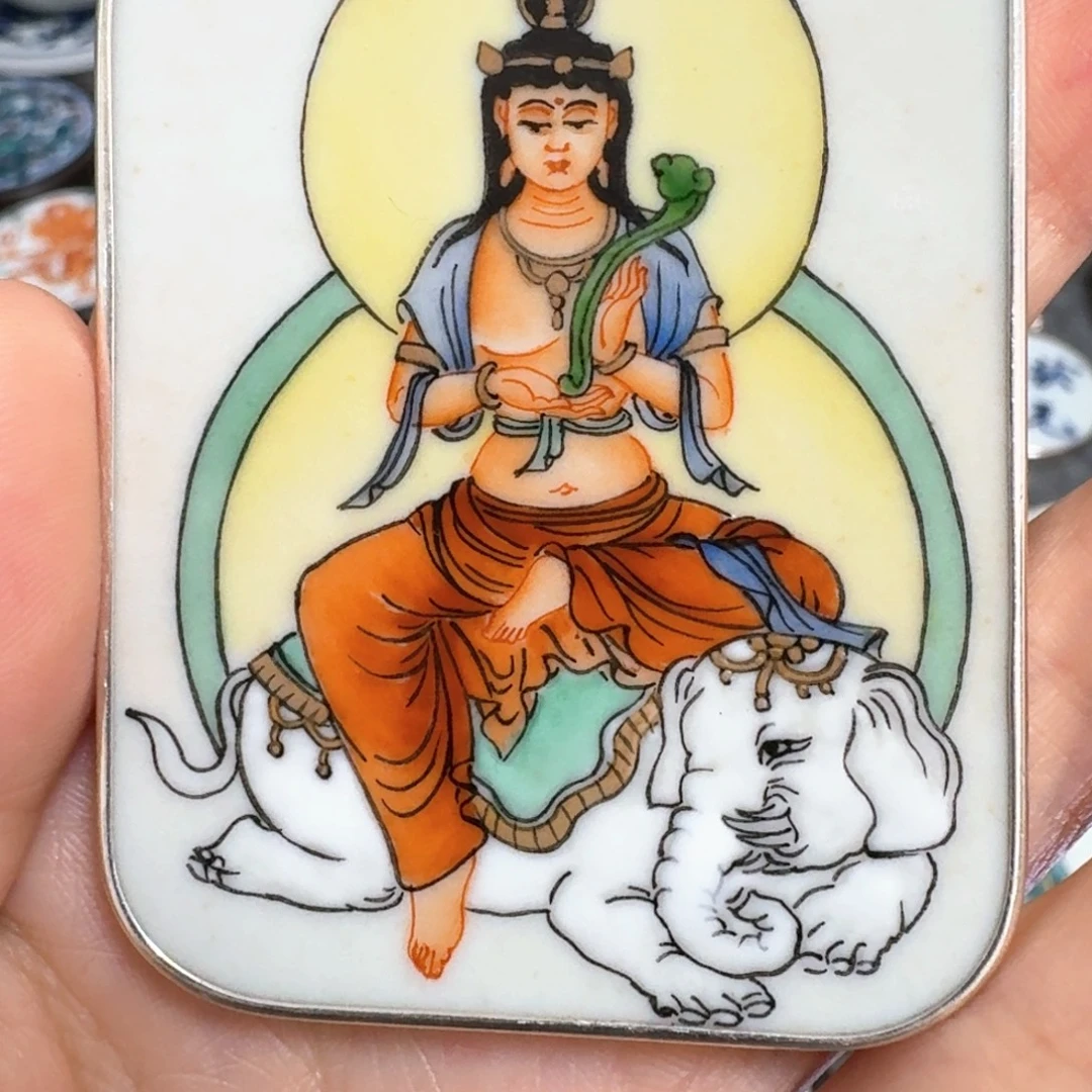水***洲瓷片菩萨挂件一个一个
