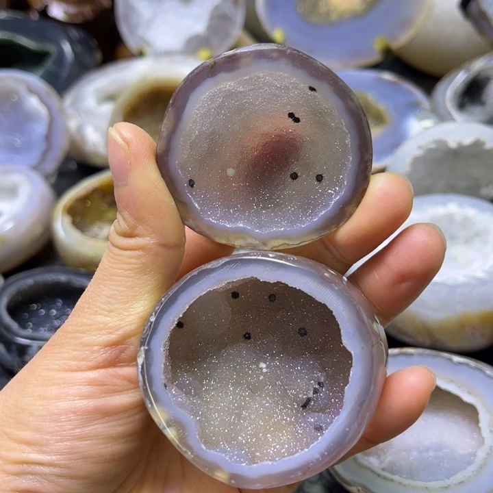 水晶珠宝半成品未镶嵌粉软盆