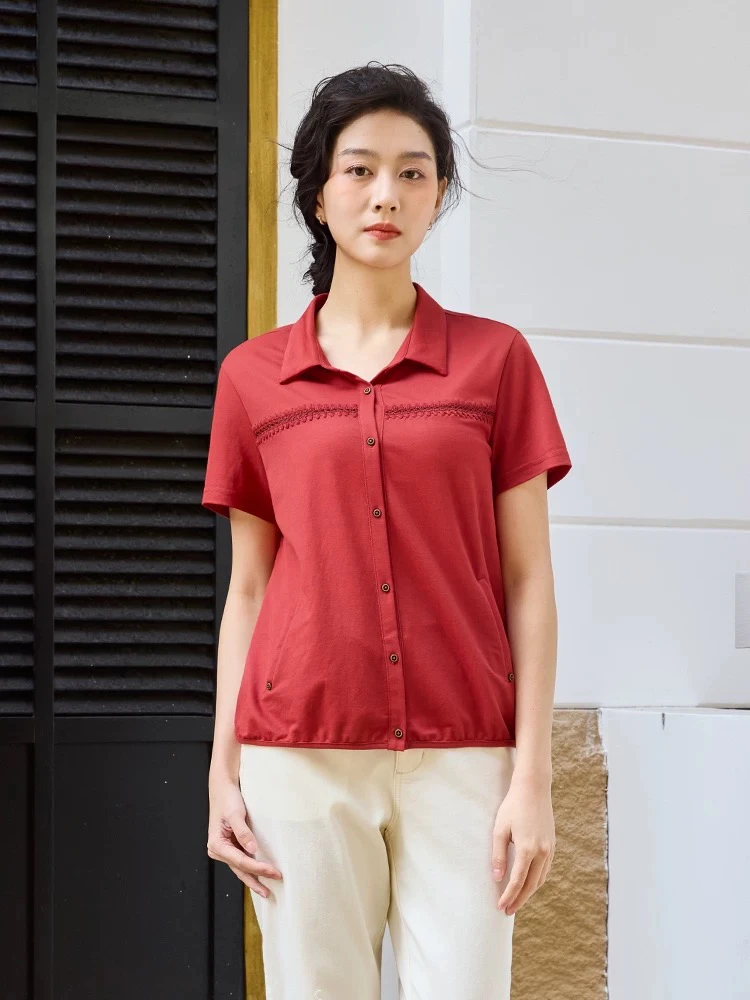 2025夏季定制款翻领上衣3192
