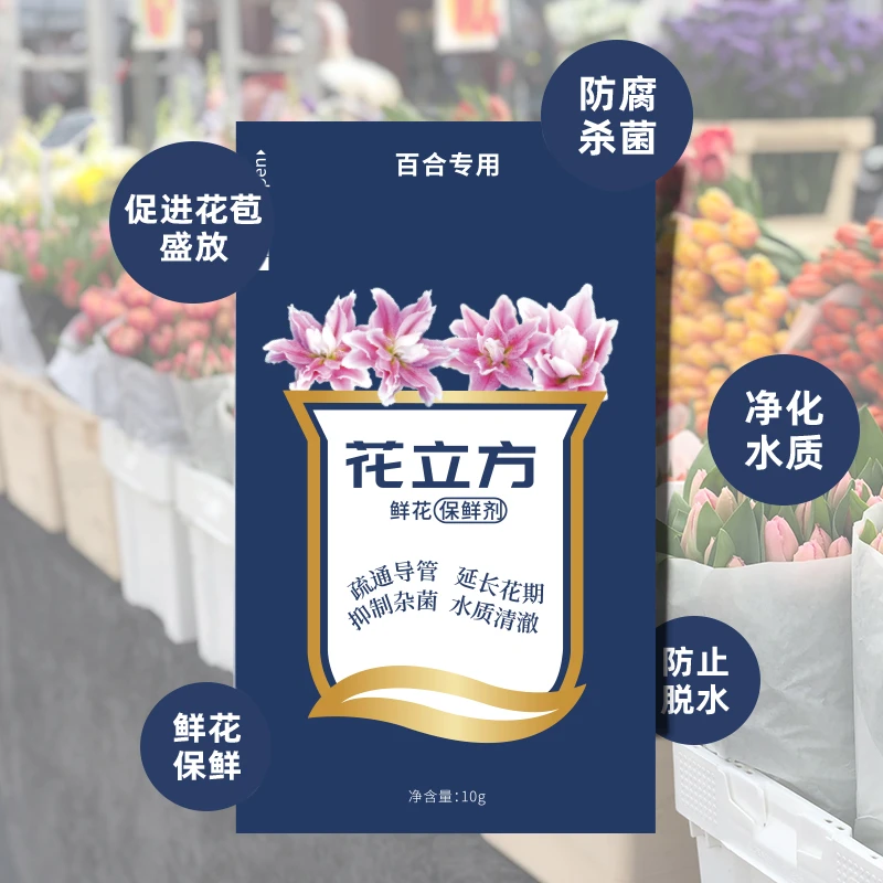 【花言罐舍】花立方鲜花保鲜剂 营养液 百合粉