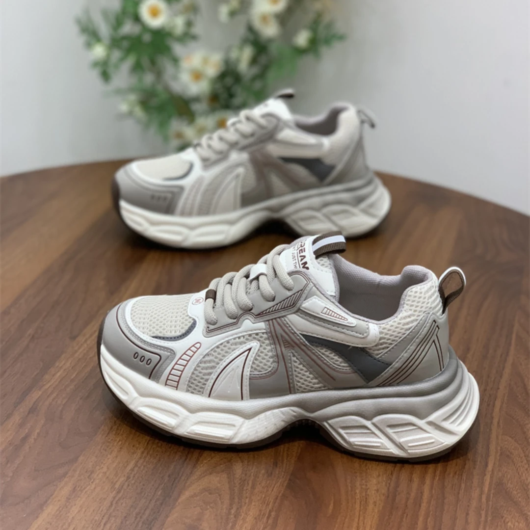 网红老爹鞋女2025春季新款ins潮显瘦厚底超火轻便休闲运动鞋女生