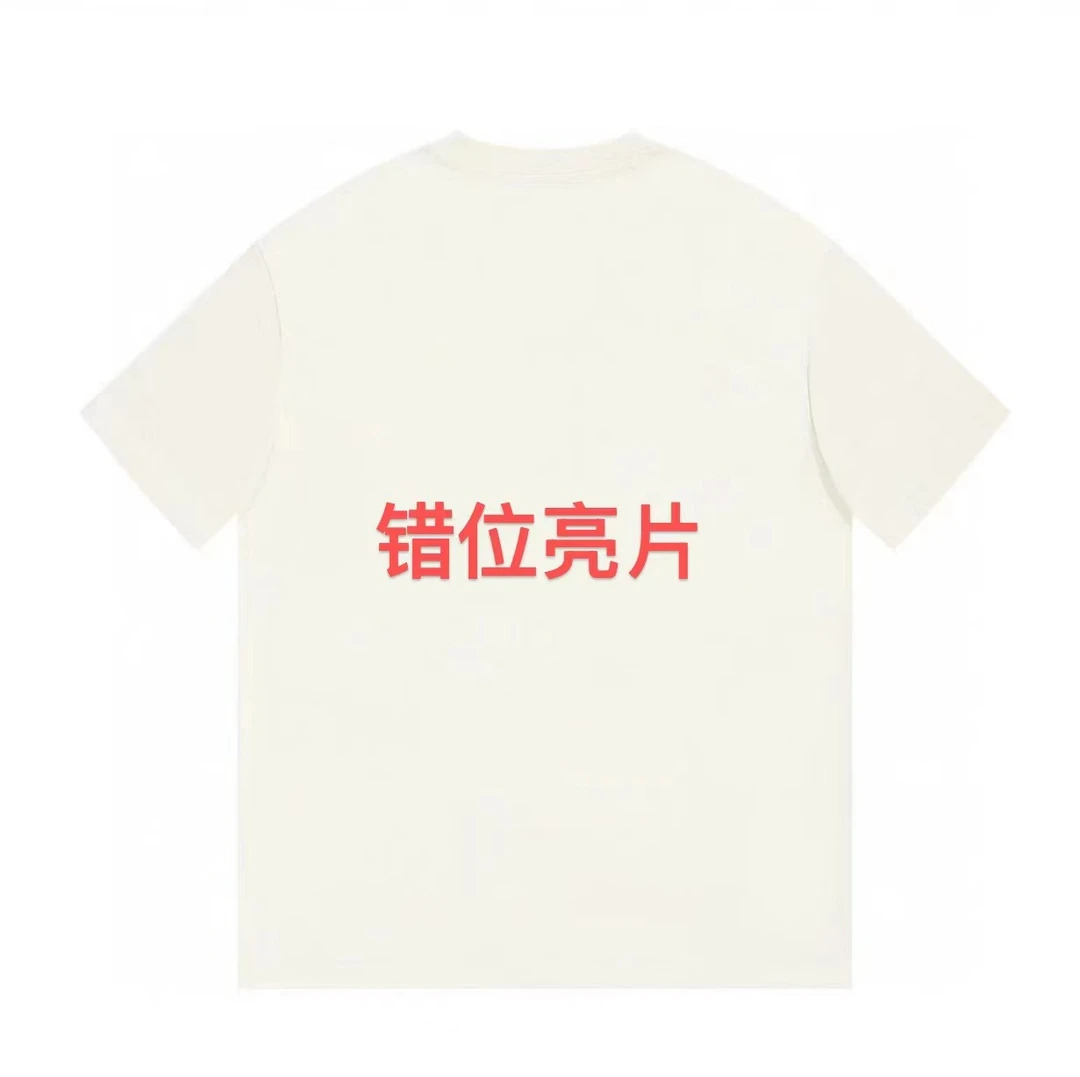 ML·沈闹闹 错位亮片 宽松休闲大版短袖-YT-D2528