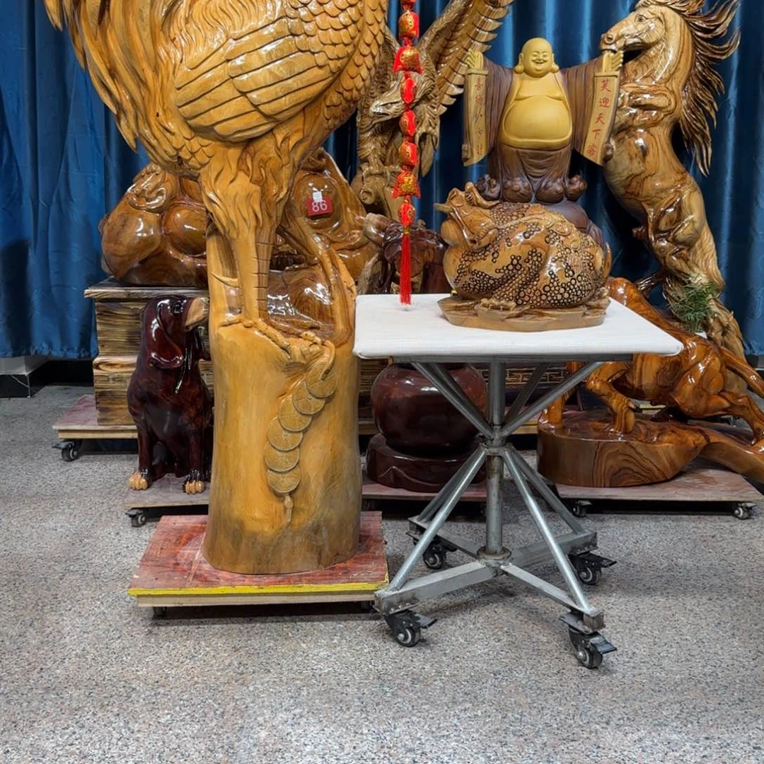 香樟木香樟木实木摆件公鸡➕金蟾