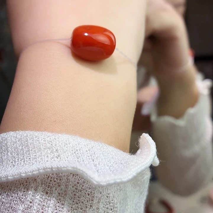 南红玛瑙未镶嵌吊坠(不含链)锁骨链手绳满色满肉