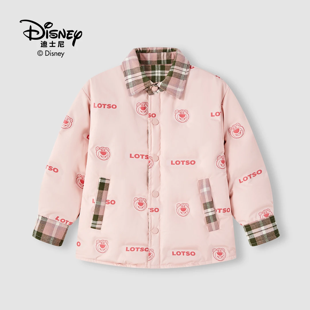 Disney/迪士尼 【亲子】拼接冬季羽绒满印草莓熊可爱羽绒服1033