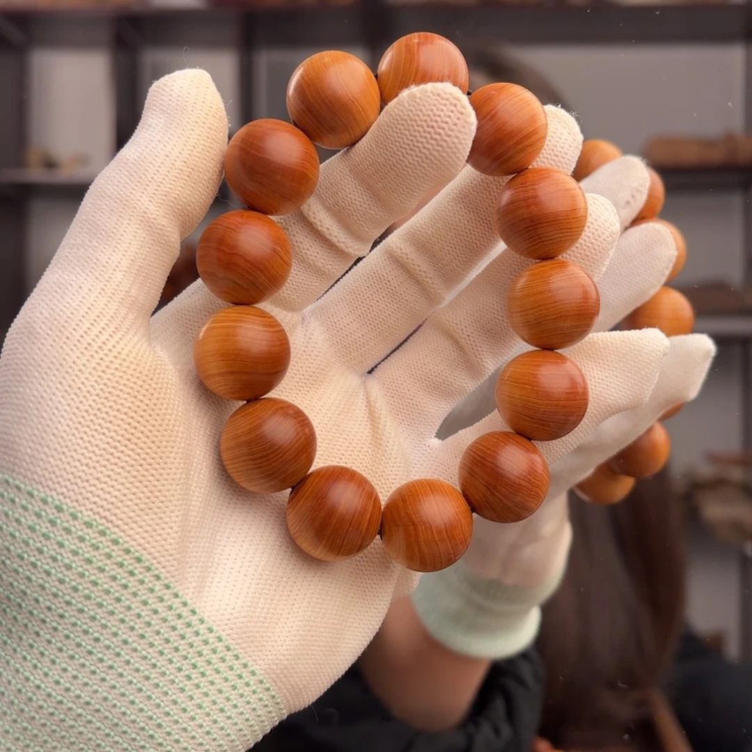 手串/手链柏木（崖柏） 红油蚕丝纹1.8骨料药香38.9