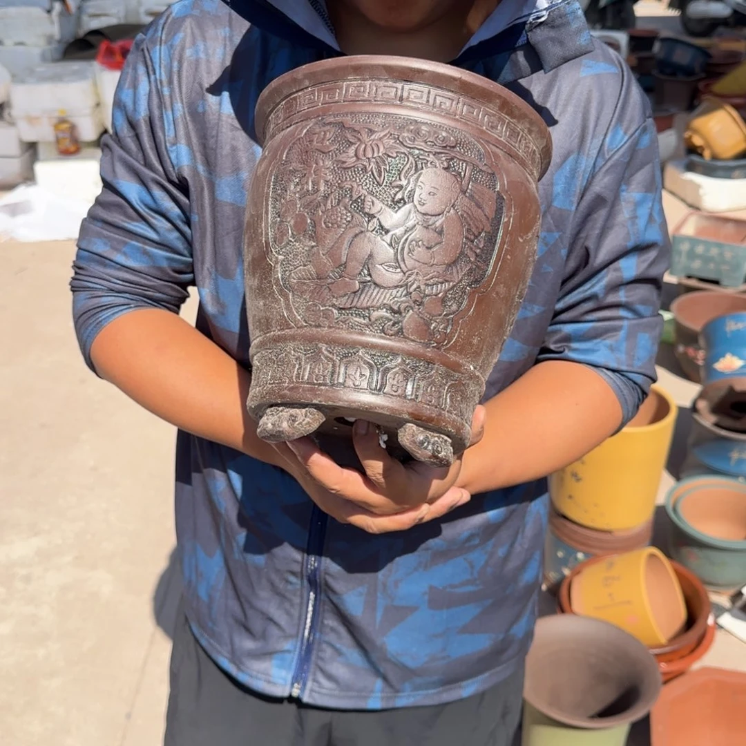 紫砂花盆瑕疵和瑕疵