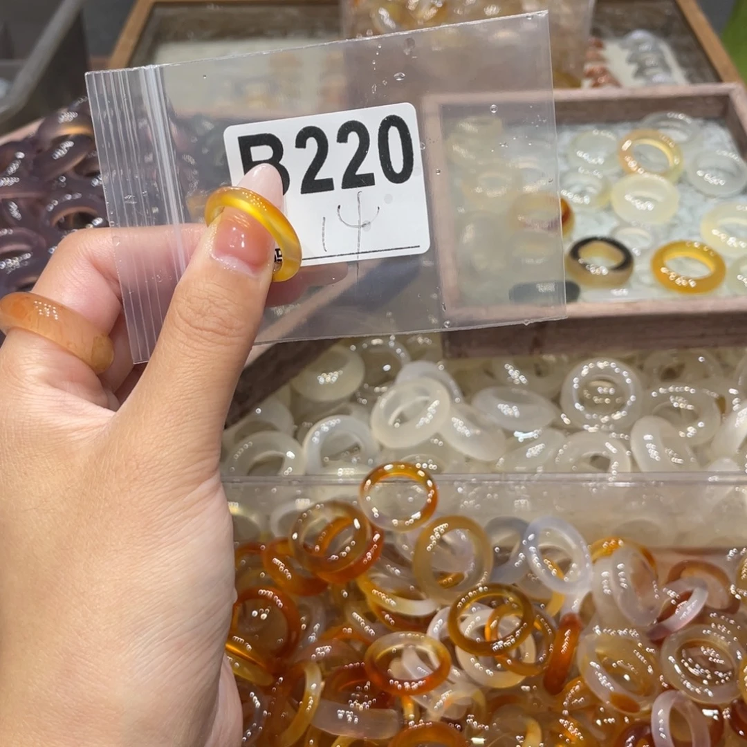 玛瑙/玉髓未镶嵌戒指220