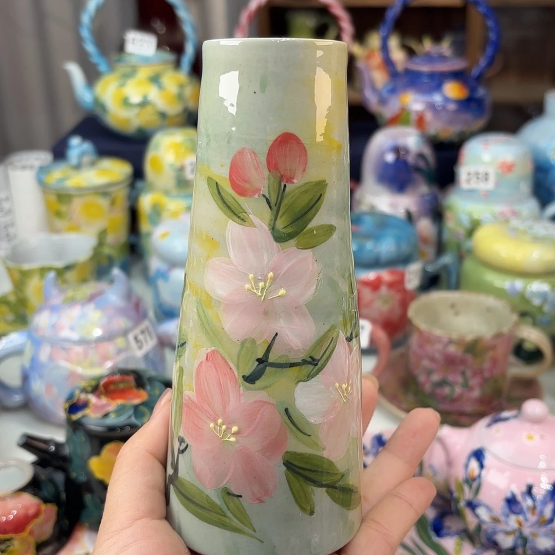 景德镇手绘高温釉下彩陶瓷茶