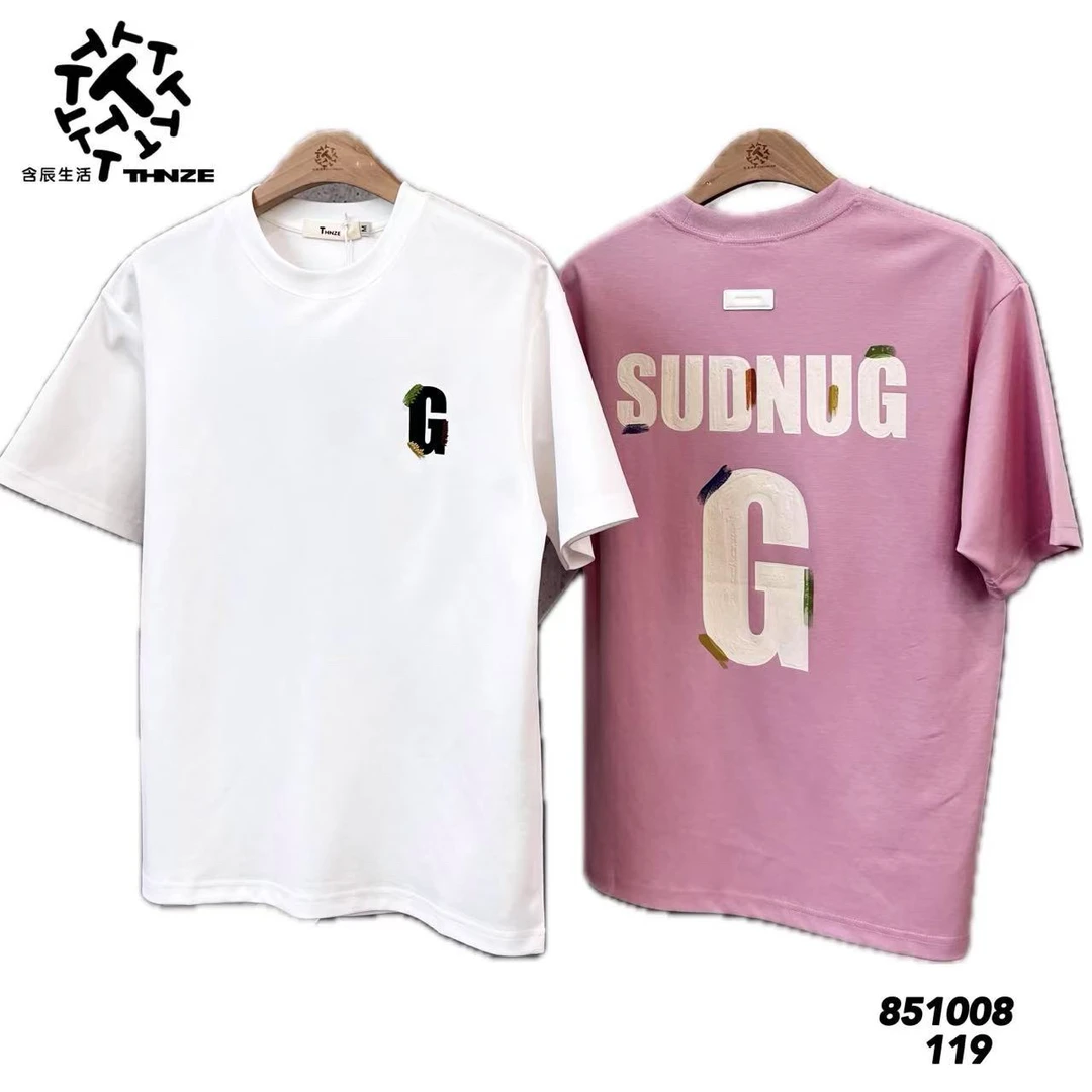 含辰生活新款男士棉T恤印花时尚百搭圆领宽松修身