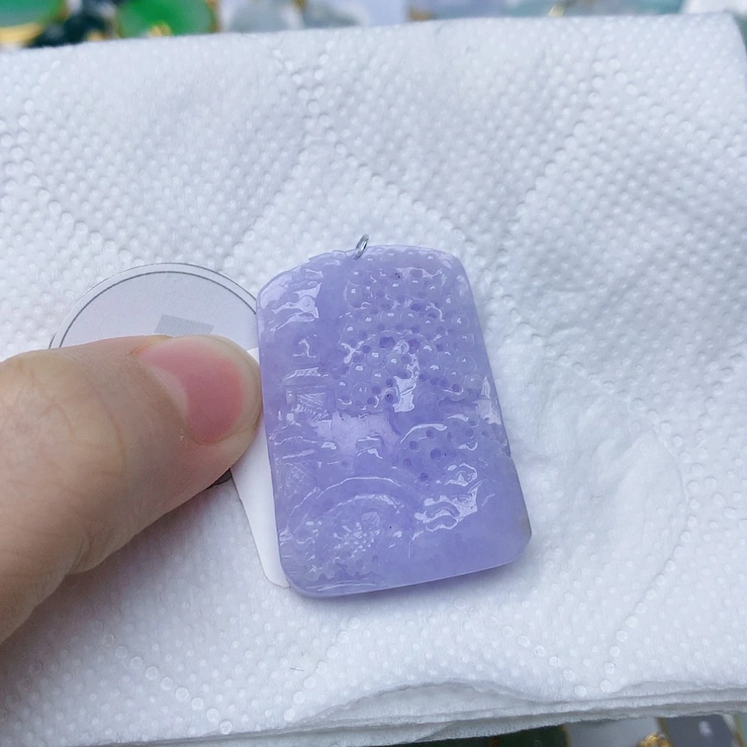 翡翠未镶嵌颈饰天然A货翡翠