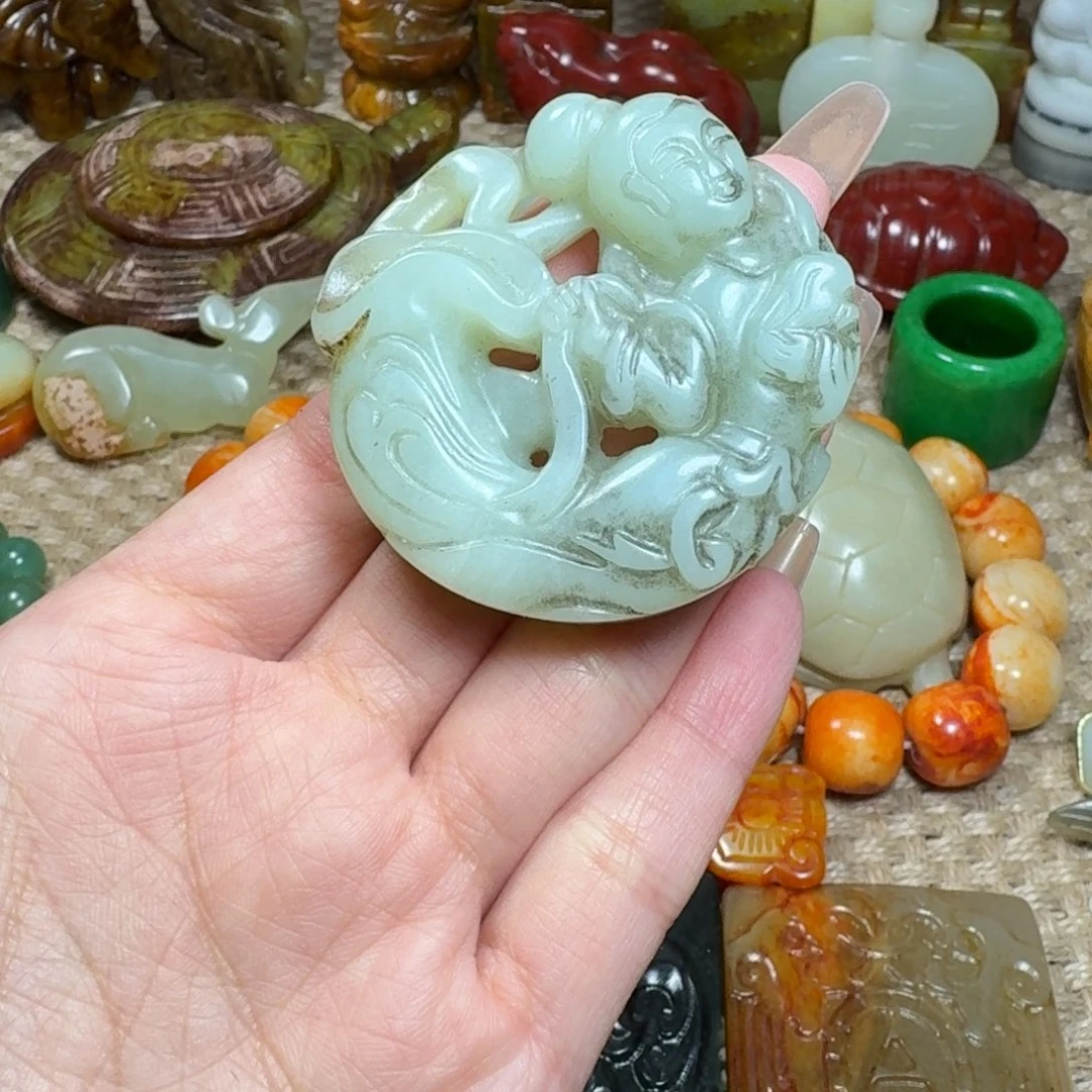 白玉菩提吊坠挂件