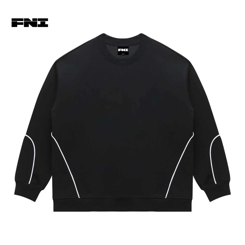FNI白标系列（圆领结构款）圆领卫衣长袖潮流男女同款上衣秋冬新款