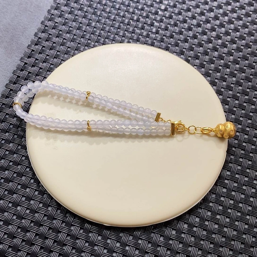 颈饰18K金镶嵌翡翠福利款手链