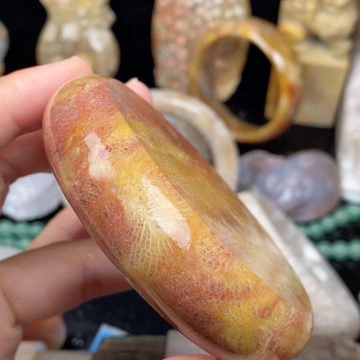 未镶嵌手镯硅化玉