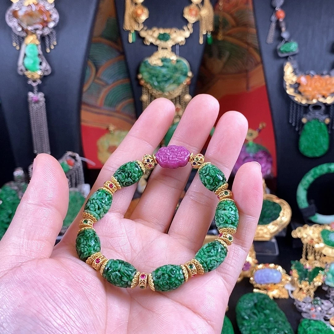 翡翠未镶嵌手链手链