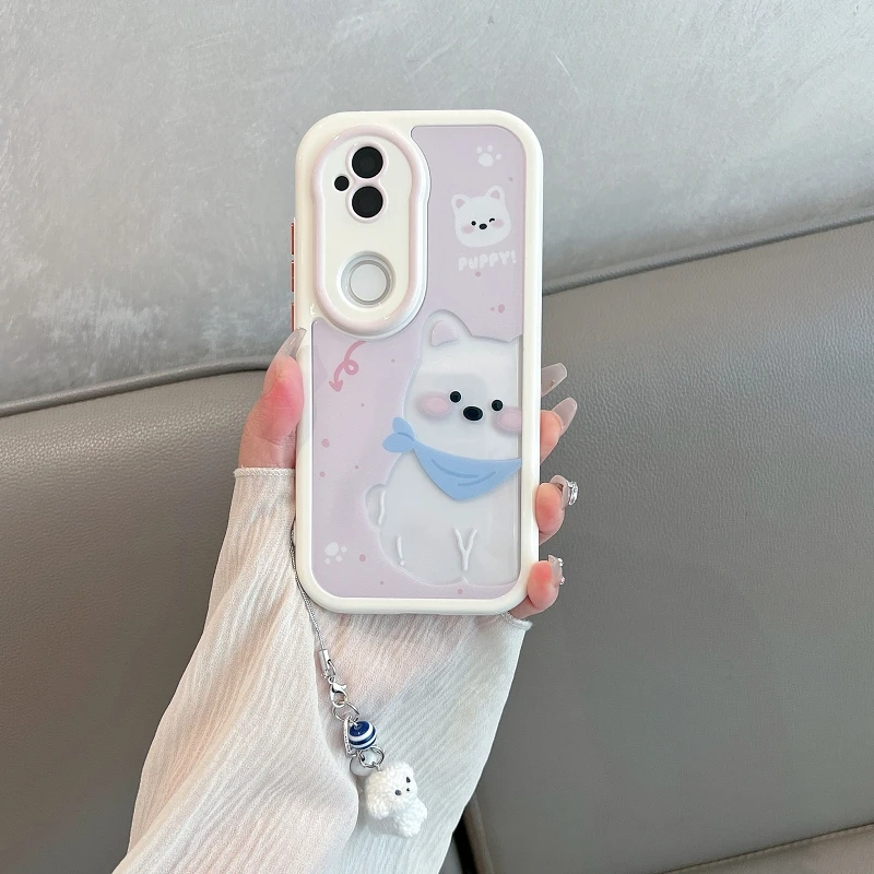 适用于vivos20手机壳新款防摔全包s20pro创意半透明可爱小狗女款