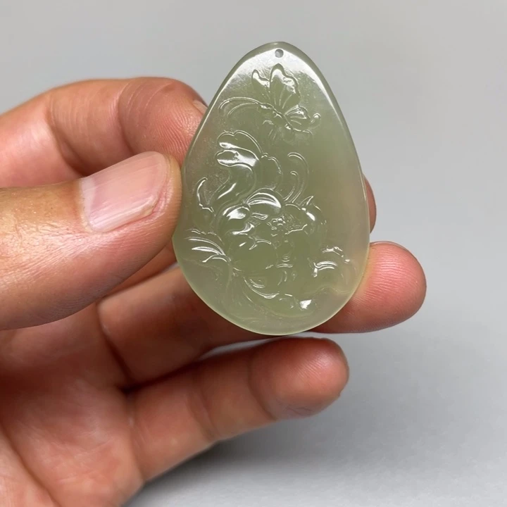 和田玉未镶嵌吊坠(不含链)军