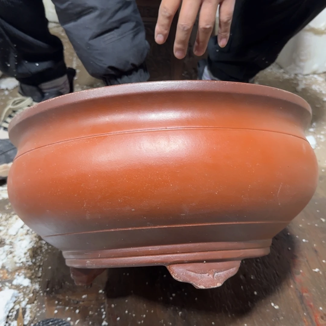 紫砂花盆口径31高度15