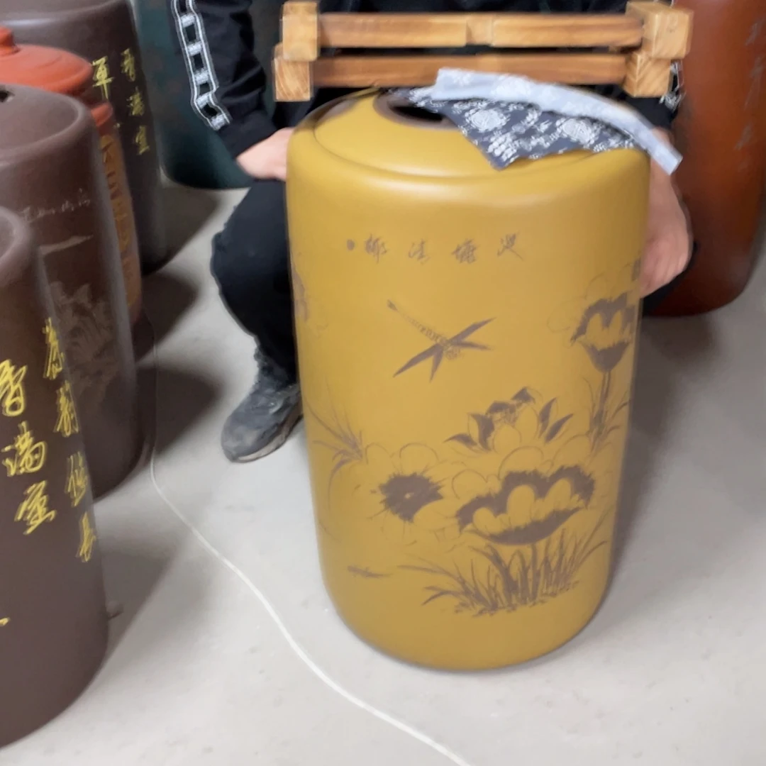 宜兴原矿紫砂茶叶罐