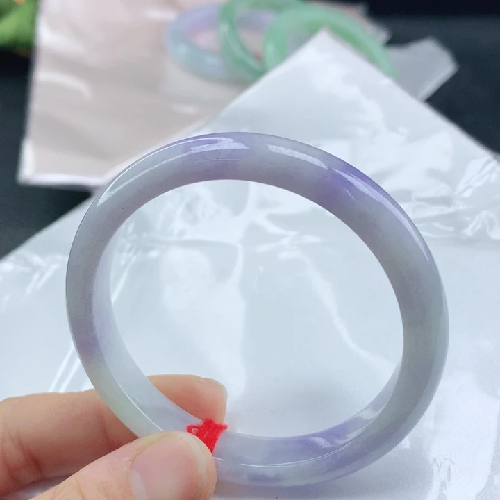 翡翠手镯未镶嵌54紫罗兰翡翠手镯