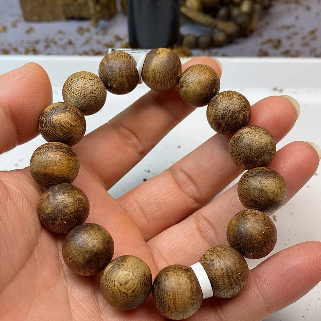 手串沉香绿棋楠规格1.5-17