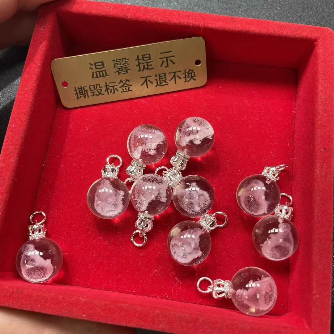【胖】一颗水晶单珠吊坠多样性发其一@k（配饰品链子）
