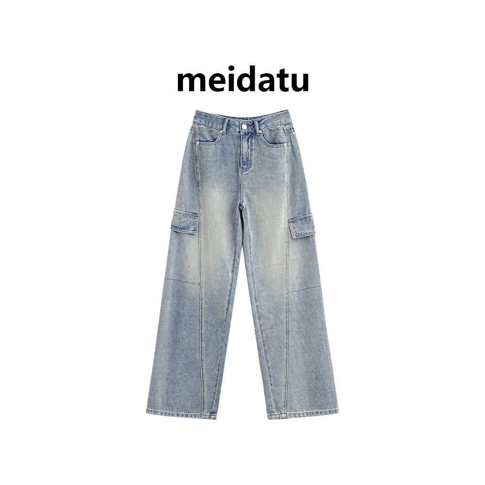 （分割结构）美式复古阔腿弯刀裤（高个子版）CZ184-QG