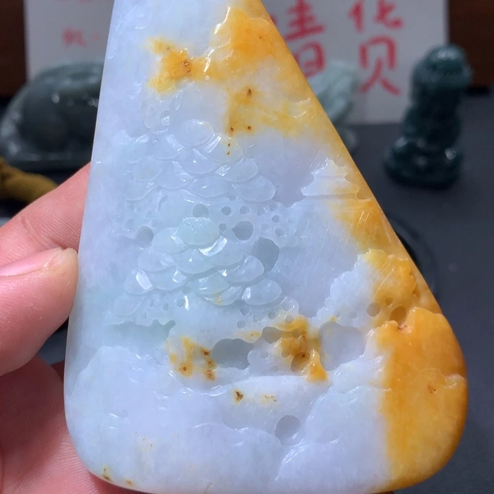 翡翠未镶嵌颈饰保真天然a货翡翠