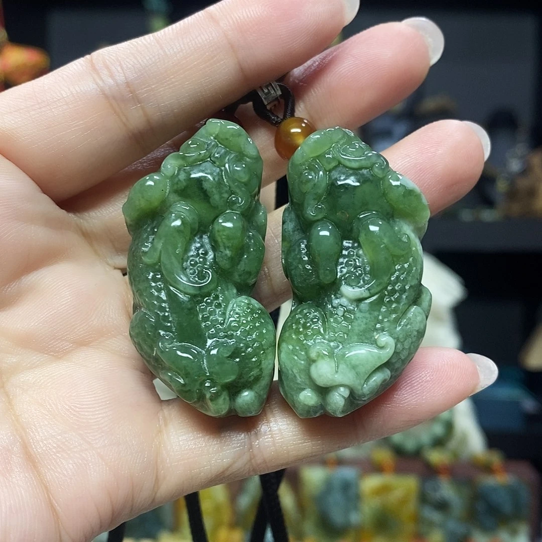 未镶嵌岫玉挂件吊坠项链