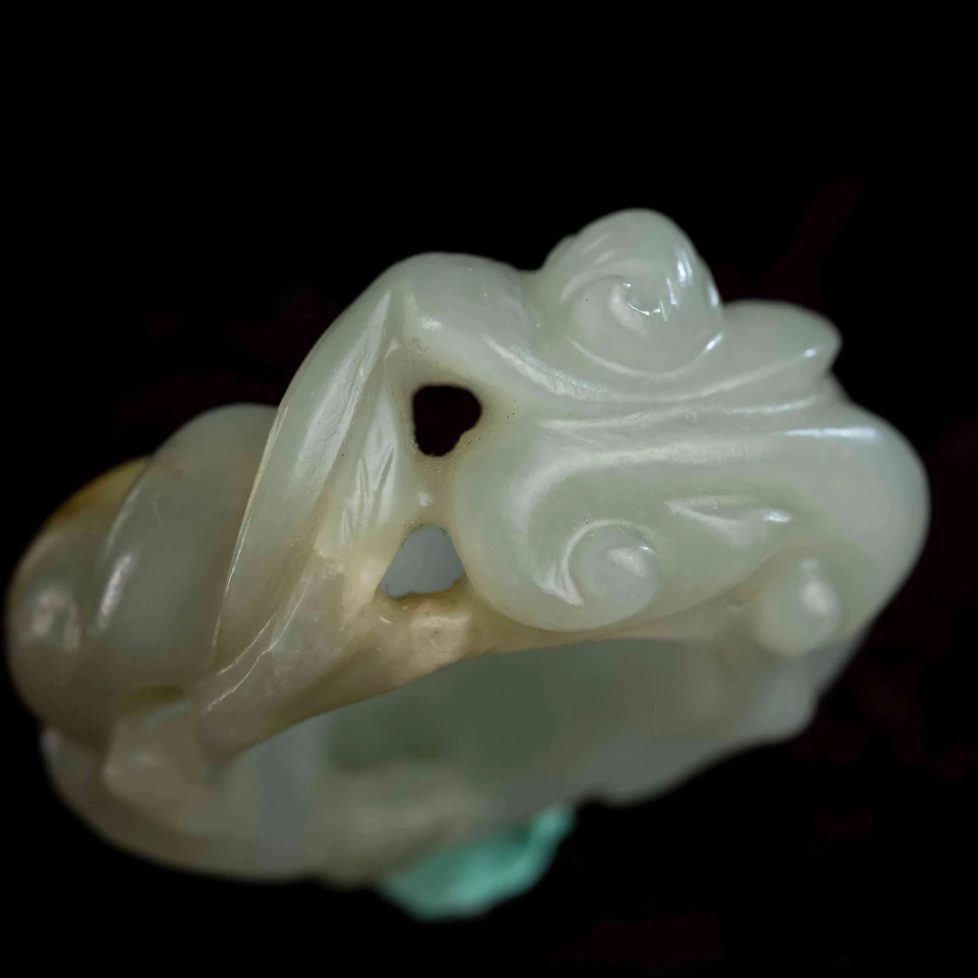 清代和田玉福寿扳指-NX