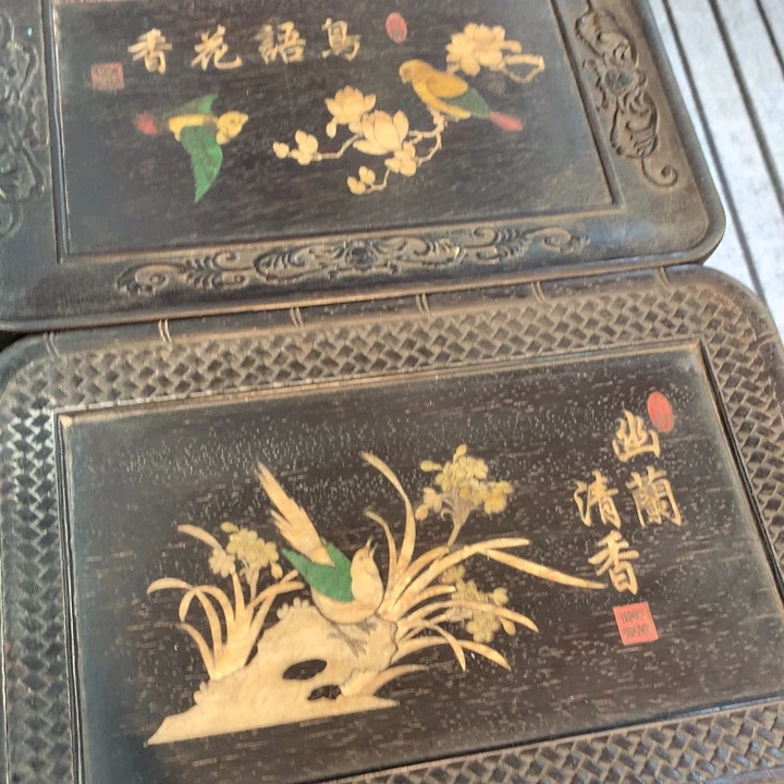 木用****秋檀木檀木。盘子