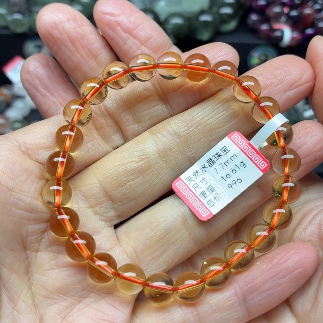 水晶未镶嵌手链天然水晶