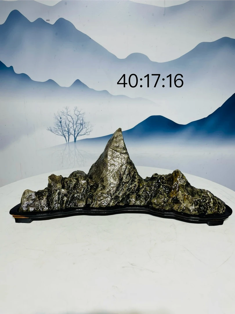 九龙璧切底山假山奇石家居摆件装饰高档家用新款尺寸40-17-16