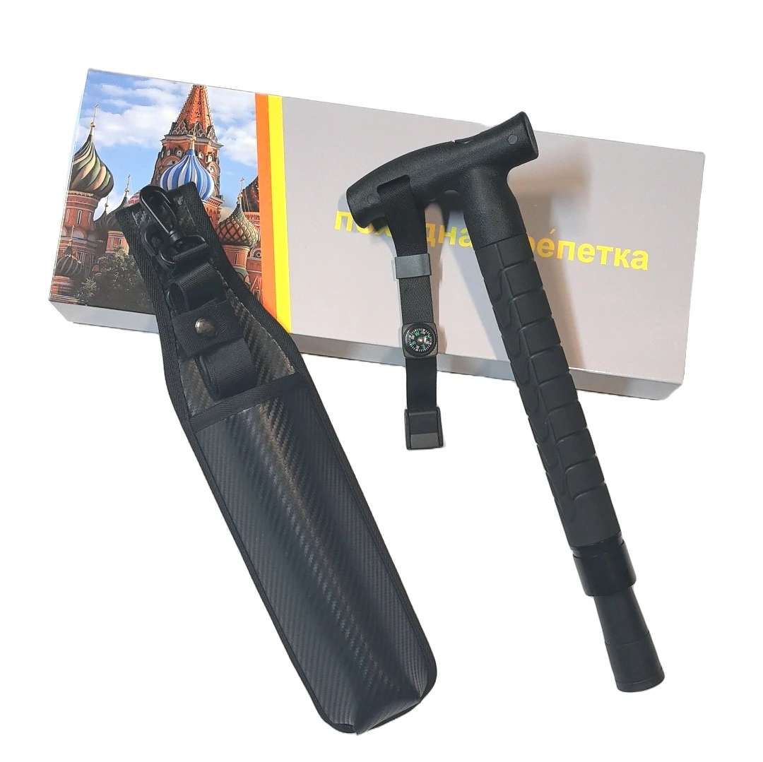 户外多功能战术登山伸缩拐杖