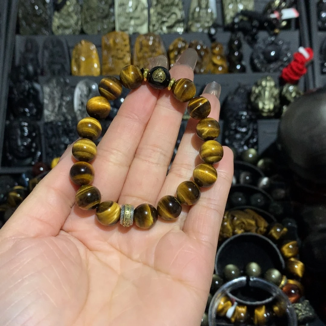 紫***缘木变石（虎睛石）未镶嵌手链