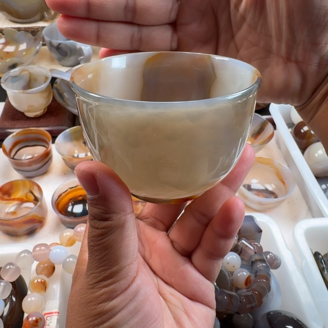 玛瑙/玉髓未镶嵌茶杯