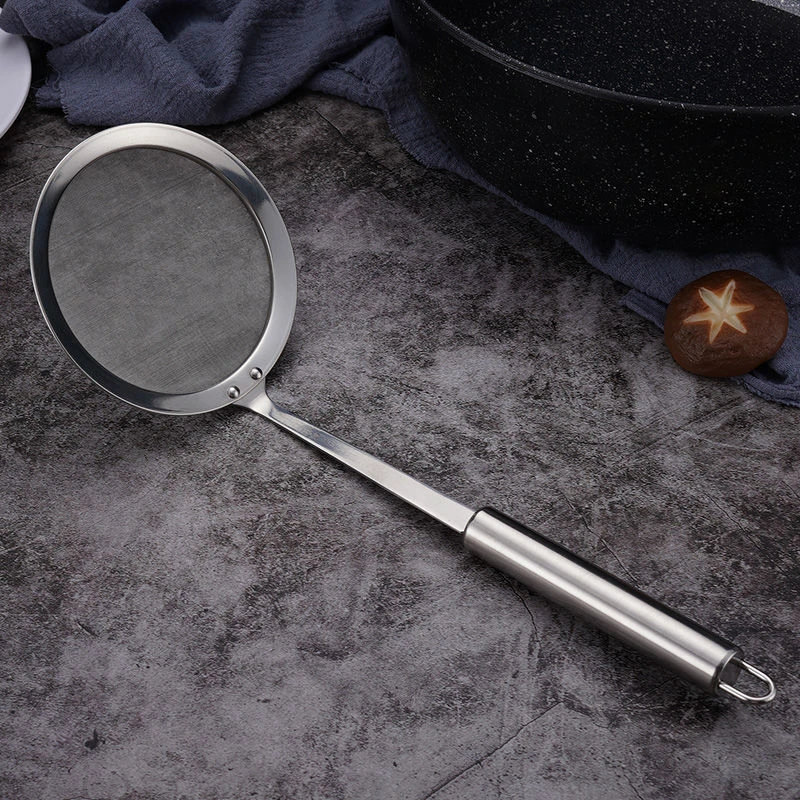 豆浆滤网漏网油格去油渣粉筛油隔新款不锈钢过滤勺漏勺家用滤油勺