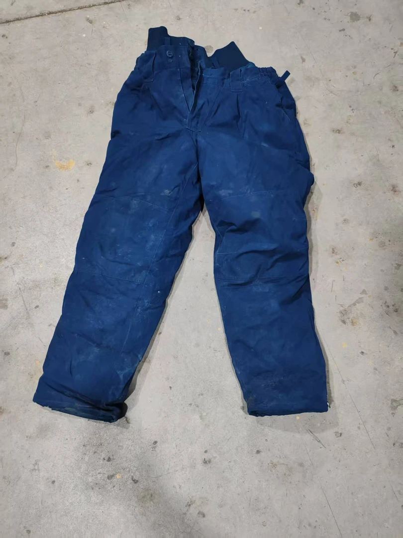 蓝色八品棉裤双层