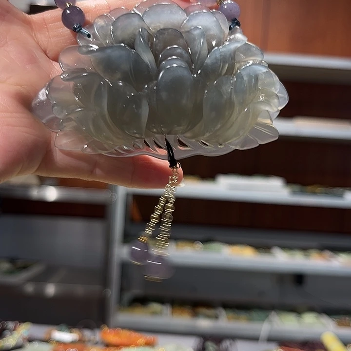 未镶嵌岫玉毛衣链