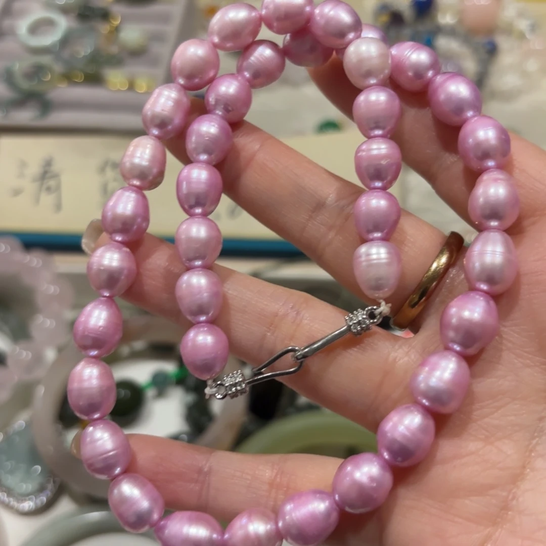 合金淡水珍珠颈饰579652