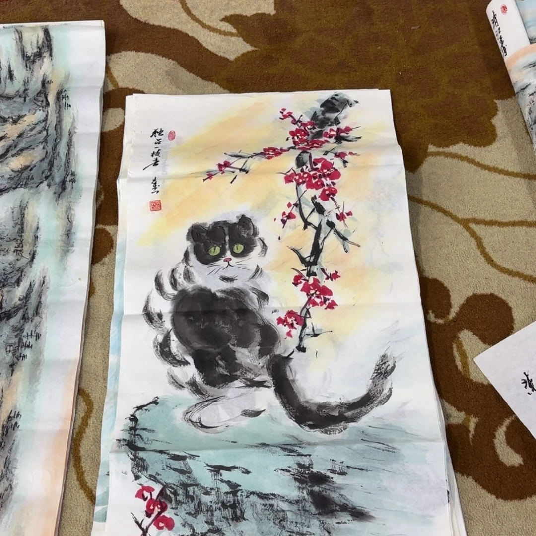 国画杨志杰三尺花鸟艺