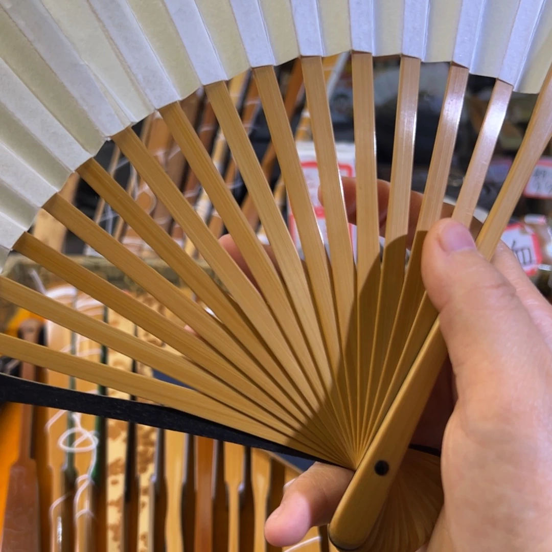 扇子沈昌荣小茄新玉十六单青