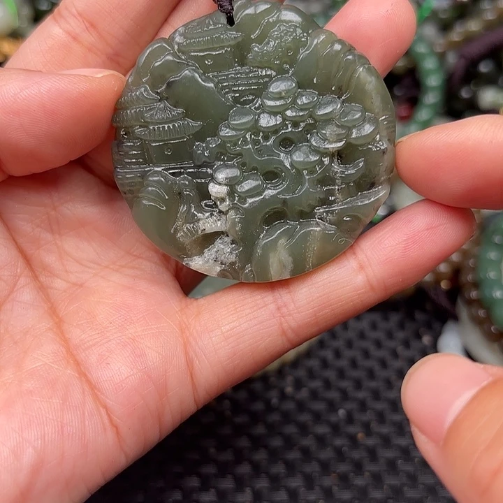 和田玉未镶嵌颈饰