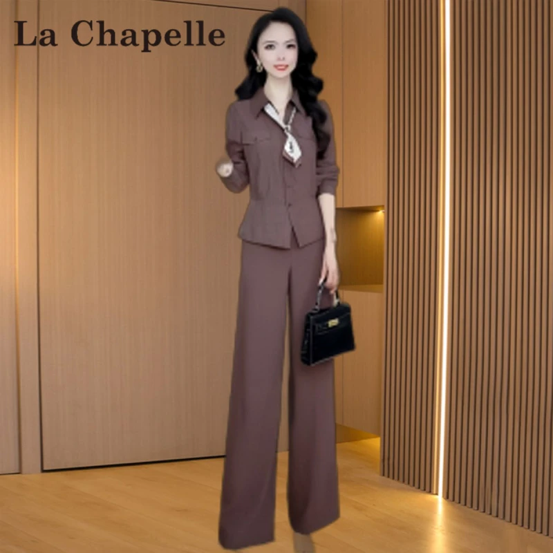 【拉夏】品牌贵夫人时尚套装2025新款早秋穿搭40到50减龄爆款两件套