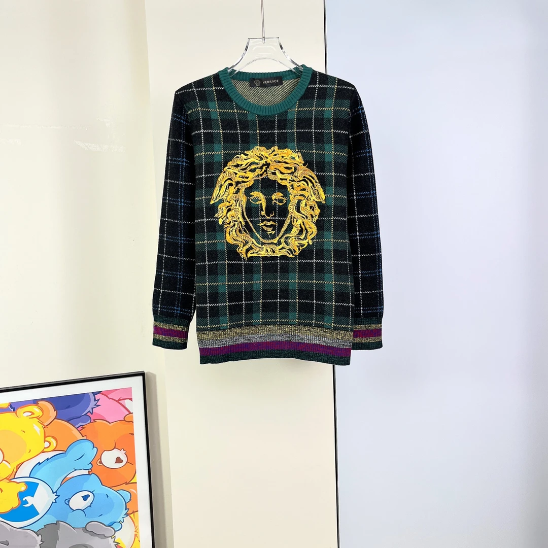 95新 VERSACE/范思哲 套头毛衣/46码/Xsp32039